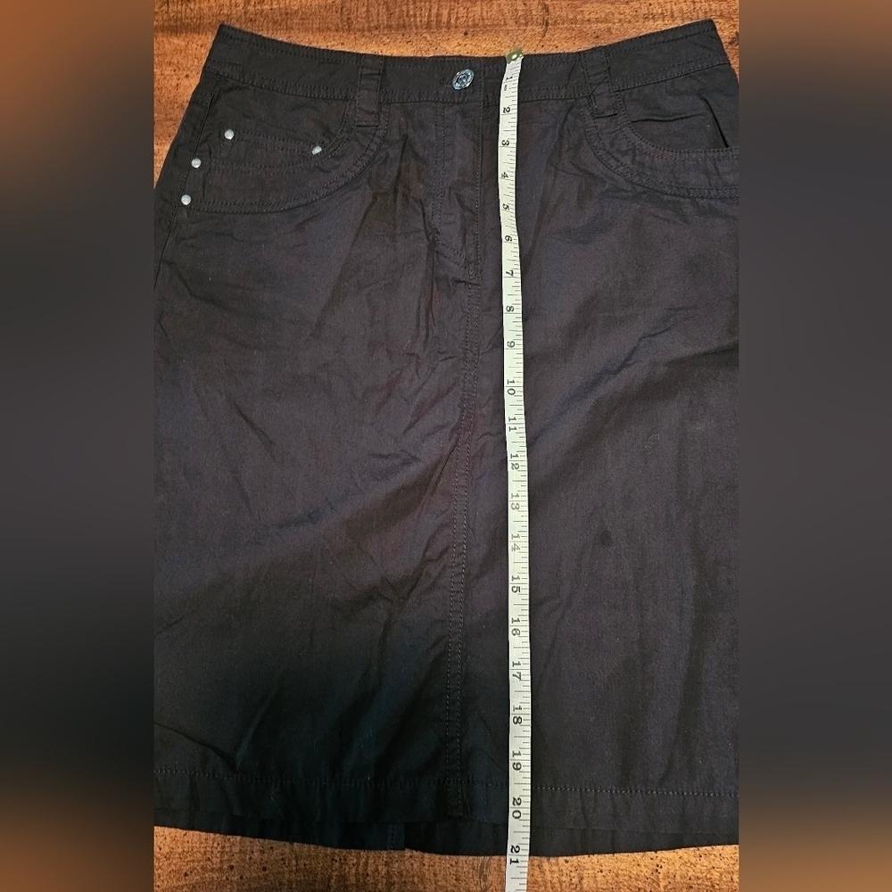 Jones New York Women's Black Lightweight Straight Mini Skirt Black Size 4 NWOT - Picture 8 of 10